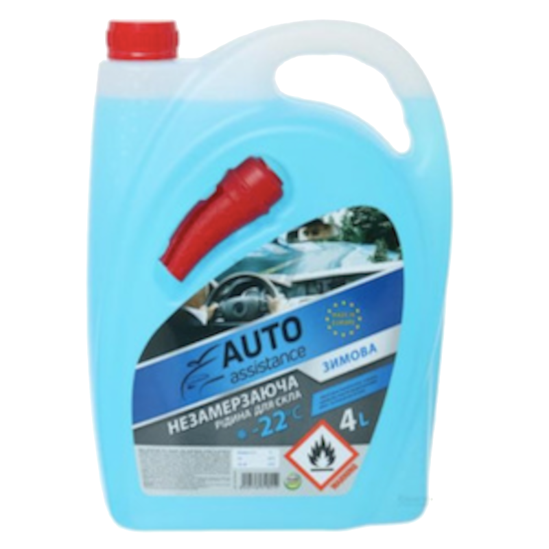 Рідина для склоомивача AUTO ASSISTANCE, зимова, -22°C, 4л